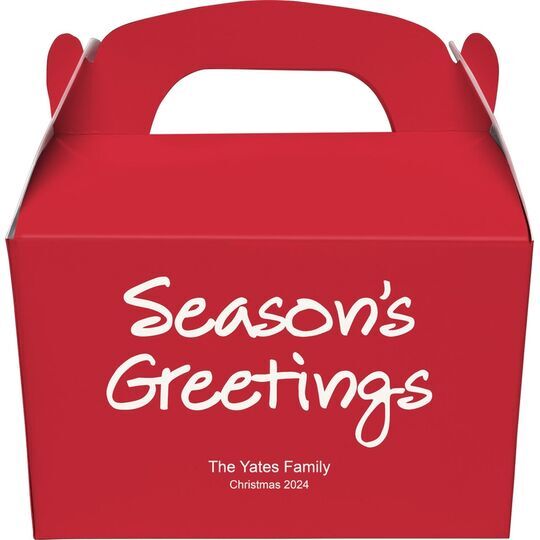 Studio Season's Greetings Gable Favor Boxes